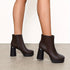 RETRO GOGO-STIEFEL FÜR DAMEN – BLOCKABSATZ MIT QUADRATISCHER ZEHENPARTIE – TRENDIGE PLATEAU-STIEFELETTEN